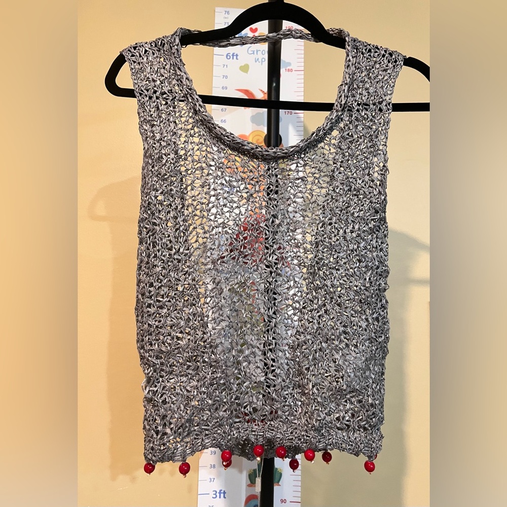 ✨ Eckhaus Latta “Silver Pine” Backdrop Tank – NWT – Size S (Read Details)